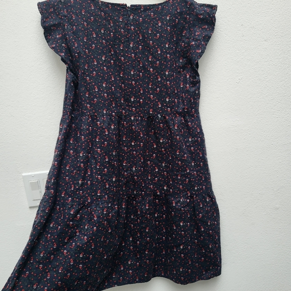 Good Threads flower dress Prarie 💯 cotton dress with pockets medium - Picture 4 of 5
